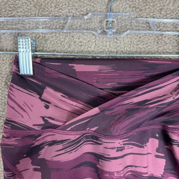 Alphalete Surface Legging Womens XS Burgundy Camo Pocket High Rise Gym Training - Picture 5 of 11